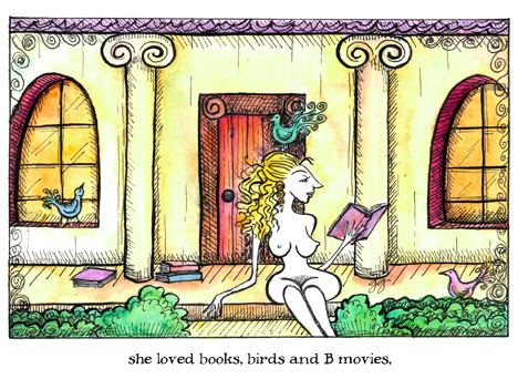 She loved books, birds and B movies